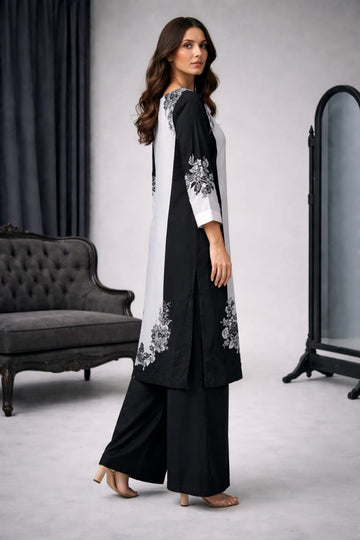 Elegant Embroidered Kurta Set – Modern Formal Wear