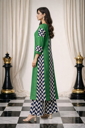 Elegant Printed Kurta Set – Stylish Casual Wear