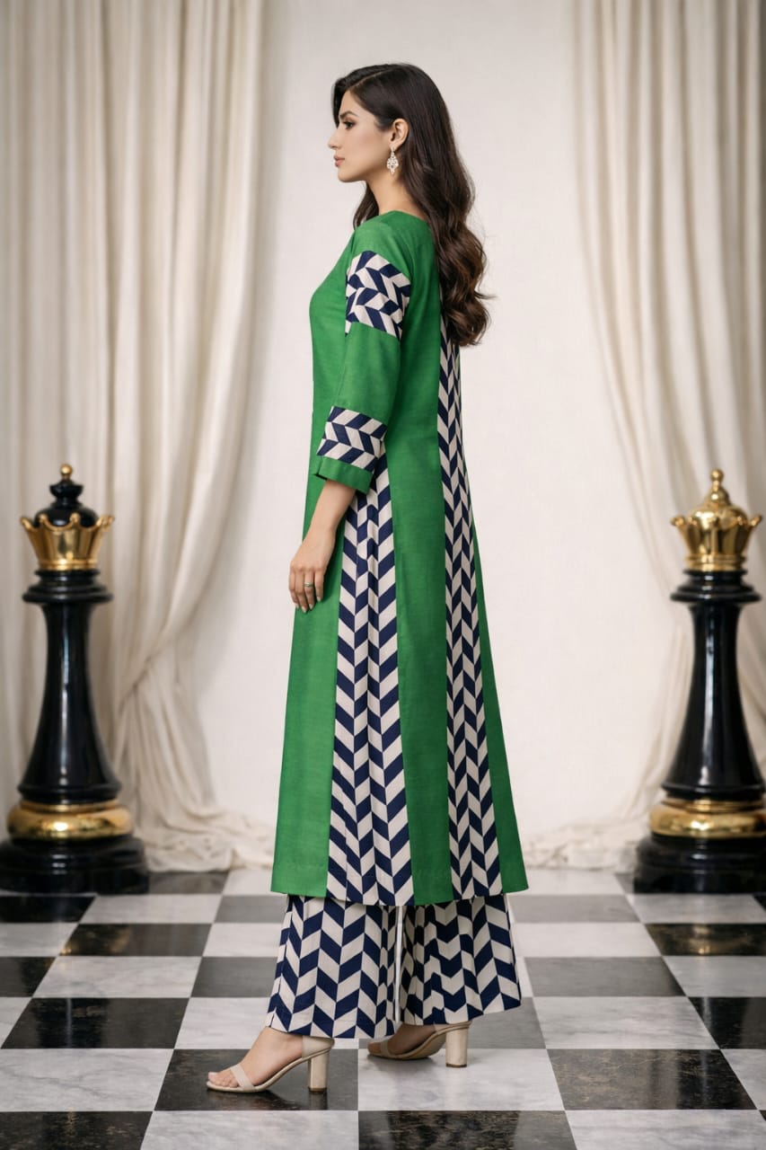 Elegant Printed Kurta Set – Stylish Casual Wear